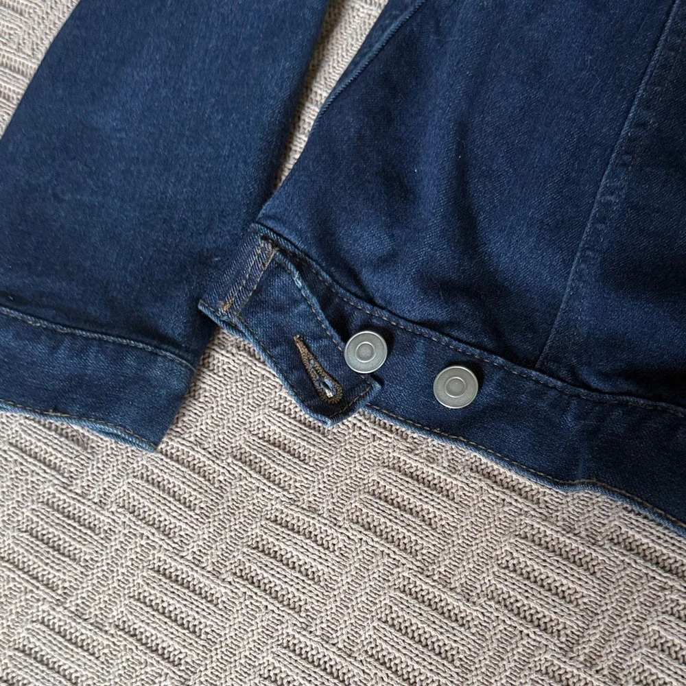 69% Cotton Time and Tru Dark Blue Denim Jacket - Picture 5 of 10